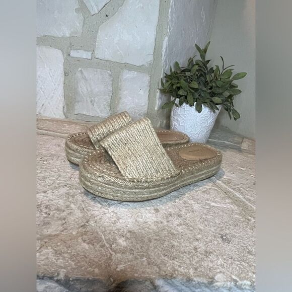 Mooloola natural espadrilles sandals sz 9 - Picture 1 of 8